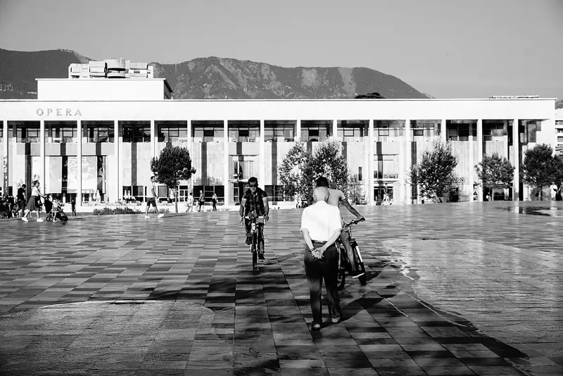 Skanderbeg Square in central Tirana