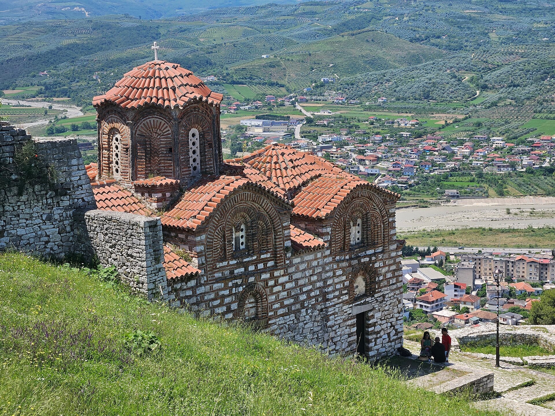 A historic Byzantine church inside Berat Castle